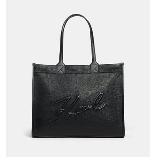 Karl Lagerfeld - Sac cabas K/Skuare en cuir grainé - Noir