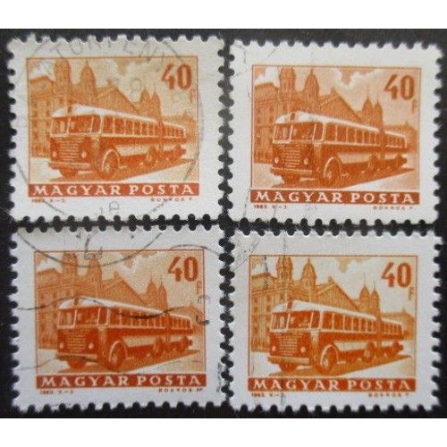 Hongrie N°1558 X 4 Oblitéré
