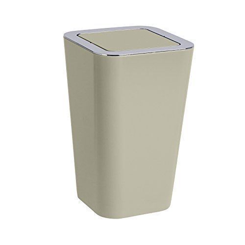 Wenko 22456100 Poubelle Candy Taupe 18 X 28,5 X 18 Cm
