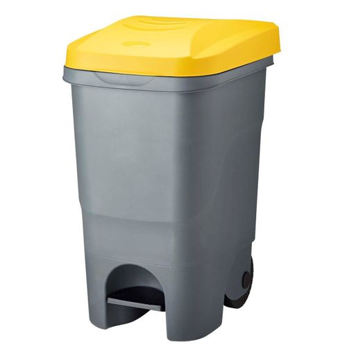 Poubelle De Tri Mobile À Pédale 60l Rouly