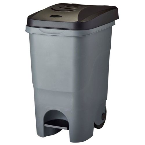 Poubelle De Tri Mobile À Pédale 60l Rouly