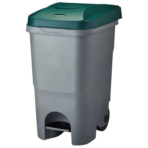 Poubelle De Tri Mobile À Pédale 60l Rouly