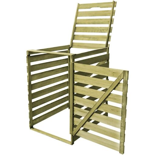 Vidaxl Abri Pour Poubelle 240 L Bois Imprégné