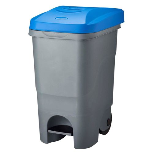 Poubelle De Tri Mobile À Pédale 60l Rouly