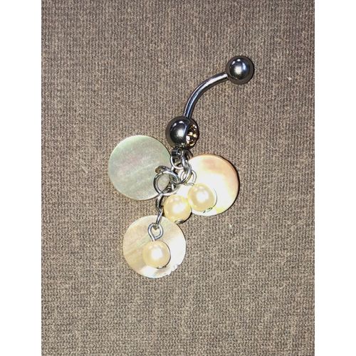 Piercing De Nombril - Perles Et Médaillons Nacrés