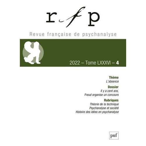 Rfp 2022, T.86, N.4 - L'absence