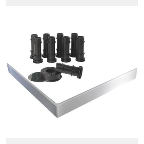 Jacob Delafon - Kit de réhausse avec tablier blanc pour receveur Flight Jacob Delafon - E62505-00 - Noir