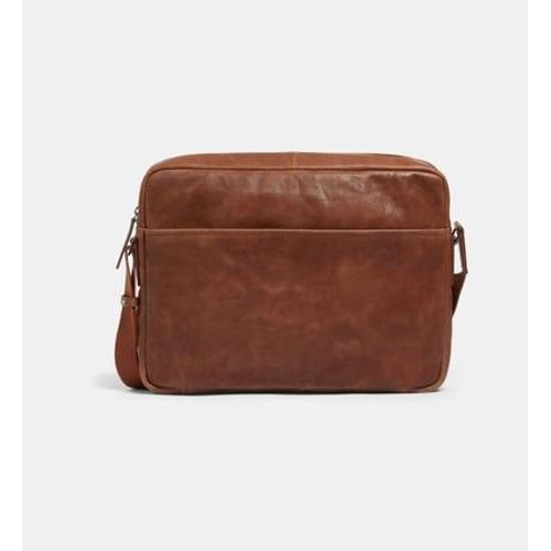 Galeries Lafayette - Sac d'ordinateur New Baia cuir - Marron