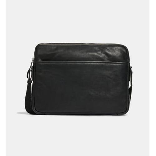 Galeries Lafayette - Sac d'ordinateur New Baia cuir - Noir