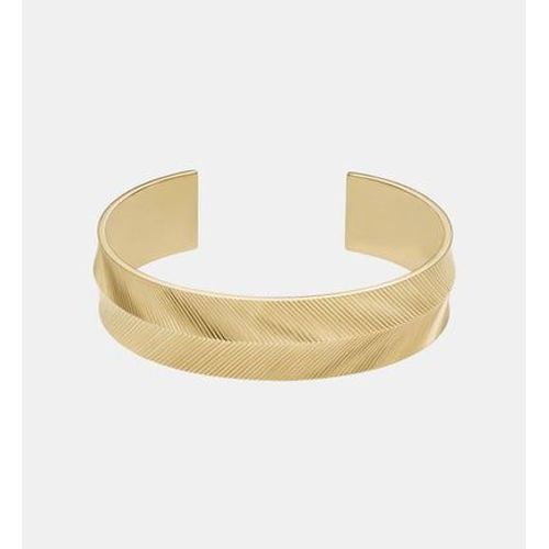Fossil - Bracelet Jonc Harlow En Acier Texturé - Doré