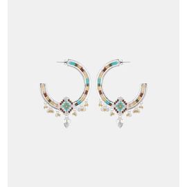 Hipanema - Boucles D'oreilles Créoles Zewel - Gris