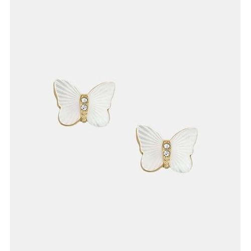 Fossil - Boucles D'oreilles Papillon - Blanc