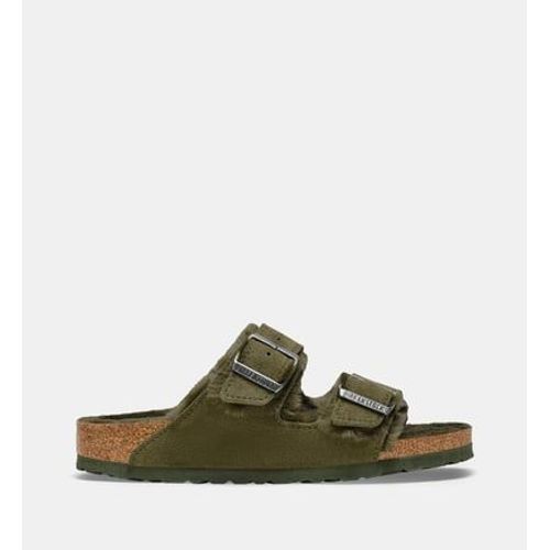 Birkenstock Mules Sandalestroites Arizona En Cuir Vert