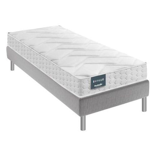 Dunlopillo - Matelas Aérial® 20cm, Sommier Pieds Jonquille - Blanc
