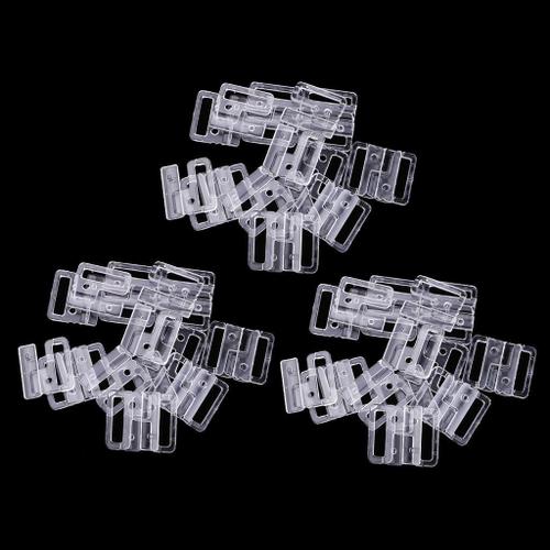 30 X Bikin Clips Hook \U0026 Snap Fermoirs En Plastique