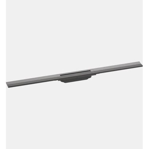 Hansgrohe - Caniveau de douche découpable 90 cm RainDrain Flex montage libre noir chromé brossé - Gris
