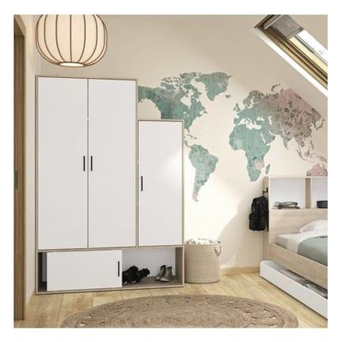 Camif - Armoire 4 Portes Gabin - Blanc