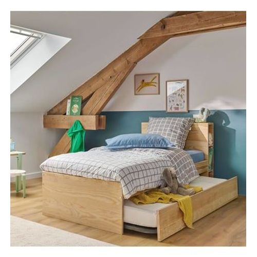 Camif - Lit Gigogne Bois Massif Sebastian - Marron