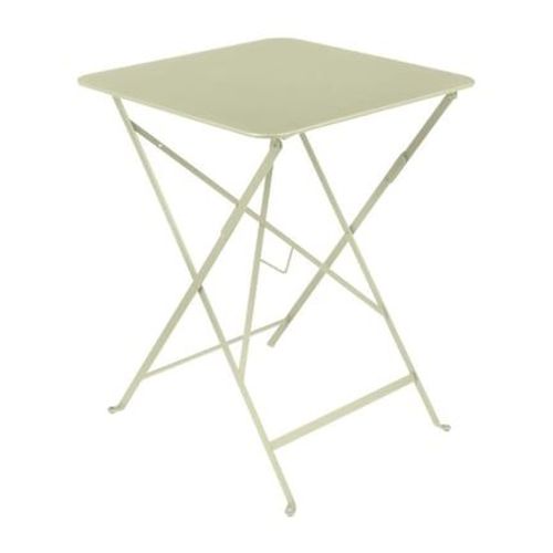Fermob - Table Pliante Bistro Carrée - 65 Vert Tilleul - 57 X 57 Cm - Vert