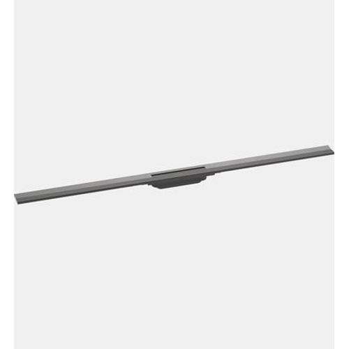 Hansgrohe - Caniveau de douche découpable 120 cm RainDrain Flex montage libre noir chromé brossé - Gris