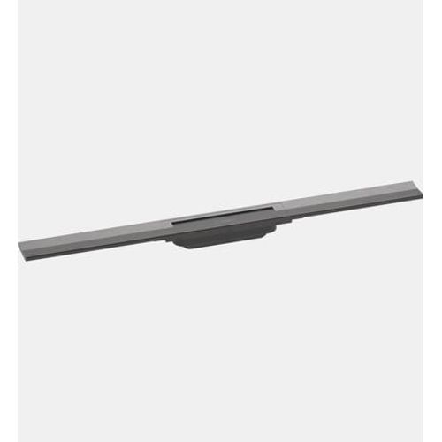 Hansgrohe - Caniveau de douche découpable 80 cm RainDrain Flex montage libre noir chromé brossé - Gris