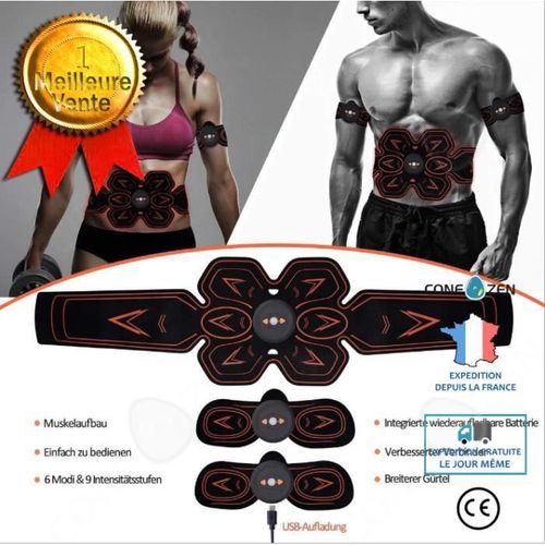 Confo® Ceinture De Remise En Forme Rechargeable Patch Abdominal Paresseux À Domicile Patch Musculaire Ems Patch Abdominal