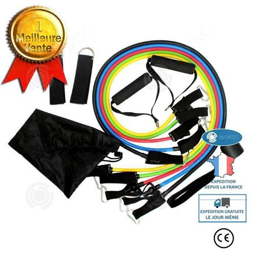 Inn? Set Bande Elastique Fitness Musculation 11 Sport De Resistance Traction Large Cheville Pied Kit Sangle Elastiband Exercice Homm