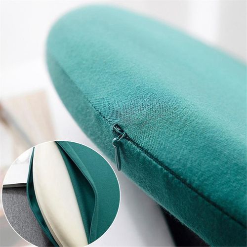 16 In Soft Futon Cushion, Memory Foam Round Cushion Padded Home Decor Futon Non- Chair Pads, Dark G