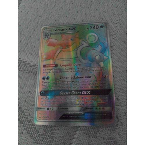 Carte Pokémon Tortank Gx Rainbow 118/114