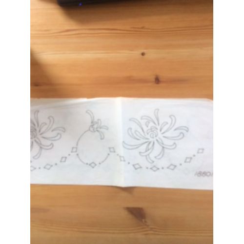 Dessin Pour Transfert Fleurs Et Losanges 18801