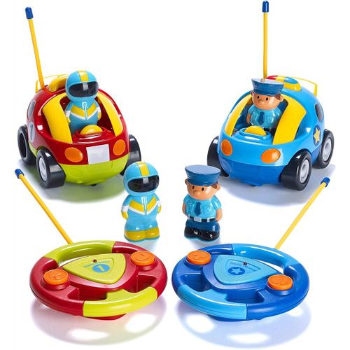 Voiture De Course Radiocommandée Pour Enfants, Véhicule De Police, Jouets Pour Garçons, Avec Lumières Musicales Et Son, Cadeaux