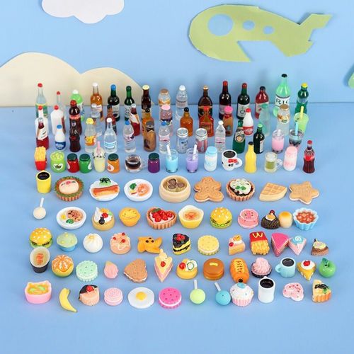 Mini Gateau Miniature Pour Blyth Barbie, Maison De Poupee, Bricolage, Snack, Supermarche, Vin, Boisson, Poupee Bjd, Accessoires De Cuisine