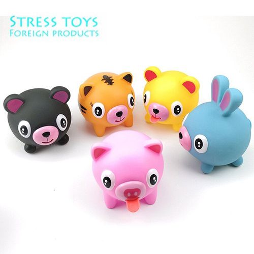 Balle En Caoutchouc Pour Enfant Et Adulte, Jouet Animal Parlant, Langue, 9cm, Anti-Anxiété, Tigre, Cochon, Chien, Balle Sensorielle