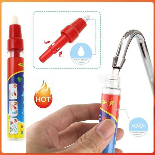 Brosse À Eau Magique Réutilisable, Non Toxique, Stylo À Eau Claire, Tissu De Peinture, Jouets Larges Pour Enfants, Jouet De Dessin, Stylo De Vêtements De Maison