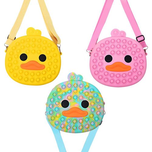 Sac À Main En Silicone Pour Femmes, Sacoche À Bandoulière En Forme De Canard, Anti-Stress, Anti-Stress