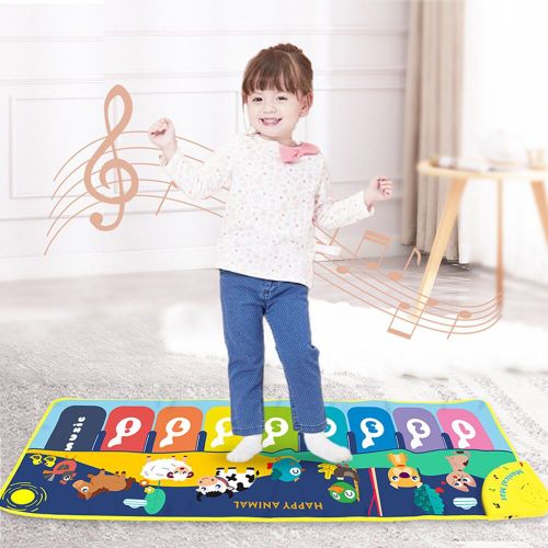 Tapis De Jeu Pour Piano, Instrument De Musique, Avec Lumières Vocales D'animaux, Clavier Pour Bébé, Jouet Éducatif Précoce