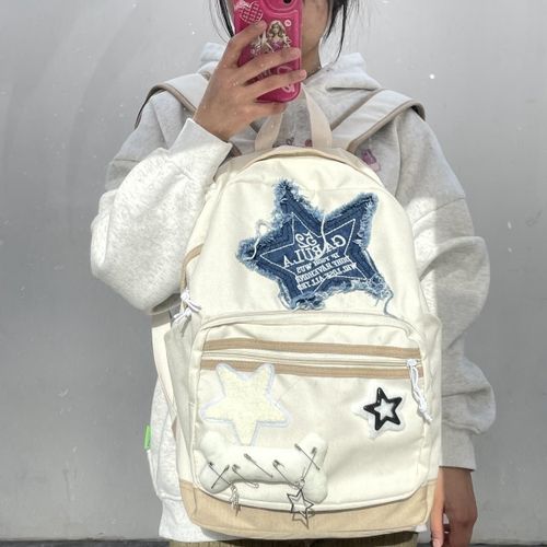 ChimStar-Sac à dos à la mode Harajuku Y2K pour femme,cartable d'école pour adolescentes,style coréen,2024