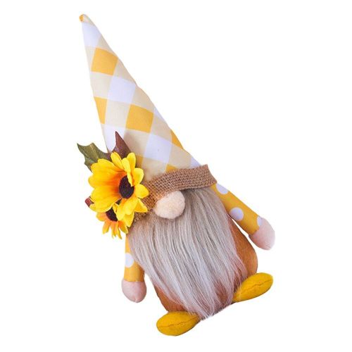 Jolie Poupée Gnome De Tournesol, Décoration Créative De Jardin, Ornement Pour La Maison