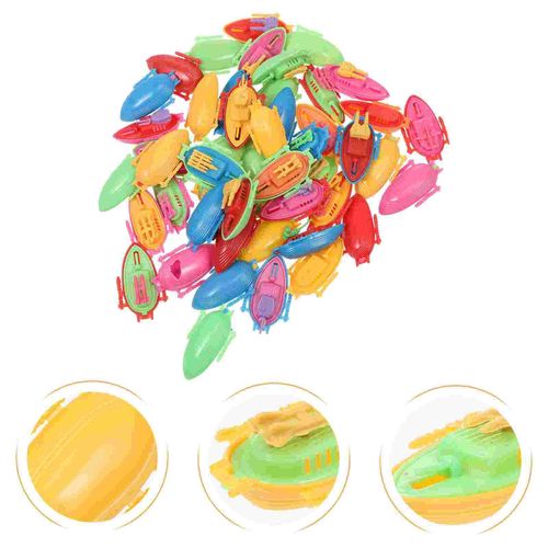 Bateau En Plastique Pour Enfants, 50 Pièces, Jouets Intéressants, Ornements De Bureau Pour La Maison