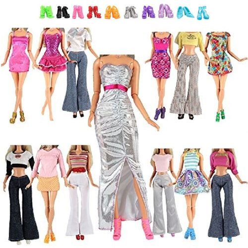 Robes De Poupée Faites À La Main, Accessoires De Tenue Mini Décontractée Pour Enfants, Vêtements De Fête, Accessoires Pour Enfants, 20 Pièces