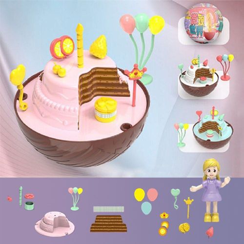 Mini Figurines En Plastique De Couleur Aléatoire, Mini Séries Du Monde, Maison De Poupée, Boule Surprise, Scène De Cuisine, Modèle De Collection, Jouets De Jeu
