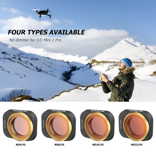 Filtre Réglable Unique Nd/Pl, Compatible Avec Dji Mini 3pro, Accessoires Pour Drone, Kit De Remplacement De Protection Du Verre Optique-Générique