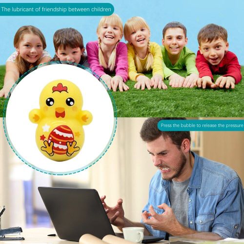Jouet De Pâques En Silicone, Mini Bulle Push, ¿Uf De Dinosaure, Fossette Simple, Pour Soulager Le Stress, Autisme