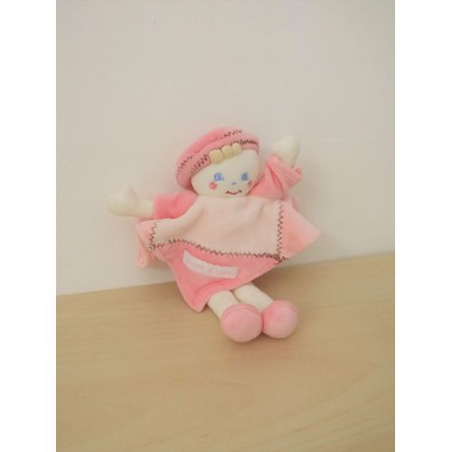 Doudou Fille Rose Chapeau Sucre D'orge