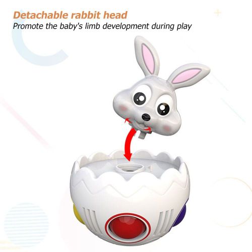 Jouet De Pâques, Boules À Bulles Détachables, Tête De Lapin, Jouet Éducatif Magique, Boule Arc-En-Ciel, Décompression, Fidget
