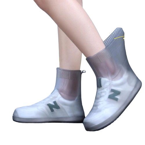 Couvre-Chaussures Imperméables Épais, Antidérapants, Résistants À L'usure Gris Foncé L