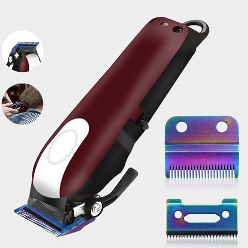 Lame mobile 2 pièces/ensemble pour tondeuse à cheveux professionnelle, remplacement de la tête de coupe, accessoires de tondeuse à fond métallique