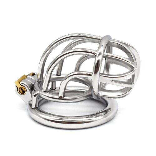 Cage De Chasteté Incurvée En Métal Pour Hommes, Dispositif Pour Empêcher La Tricherie, Anneau De Bondage, Ceinture De Chasteté, Bdsm, Jouets Sexuels Pour Hommes, Coccinelle Gay