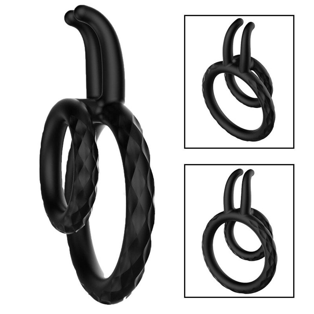 Dispositif De Verrouillage Du Pénis En Silicone, Anneau De Coq Pour Homme, Retardement De L'éjaculation, Bondage, Dispositif De Chasteté, Cockring Bdsm, Jouets Sexuels Pour Hommes, Coccinelle Gay