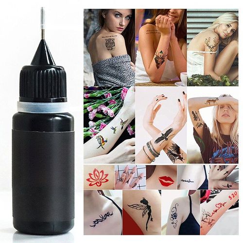 Pâte Liquide Pour Tatouage Temporaire Indien, 10ml, Cônes De Henné Rouge Et Marron, Autocollant, Peinture Corporelle 
